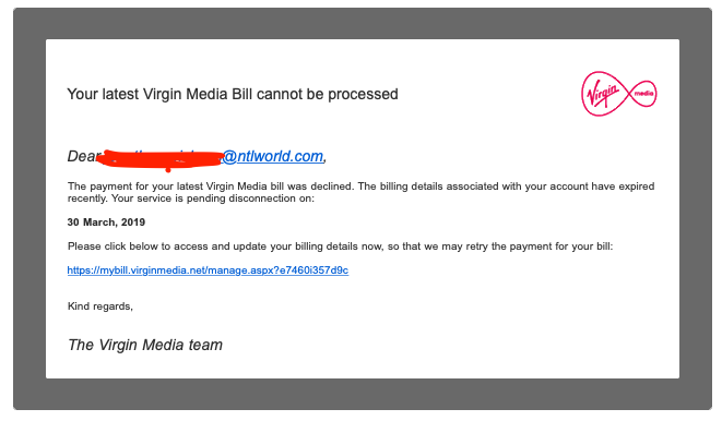 Solved Phishing Email About Virgin Media Billing Virgin Media Community 3963184 