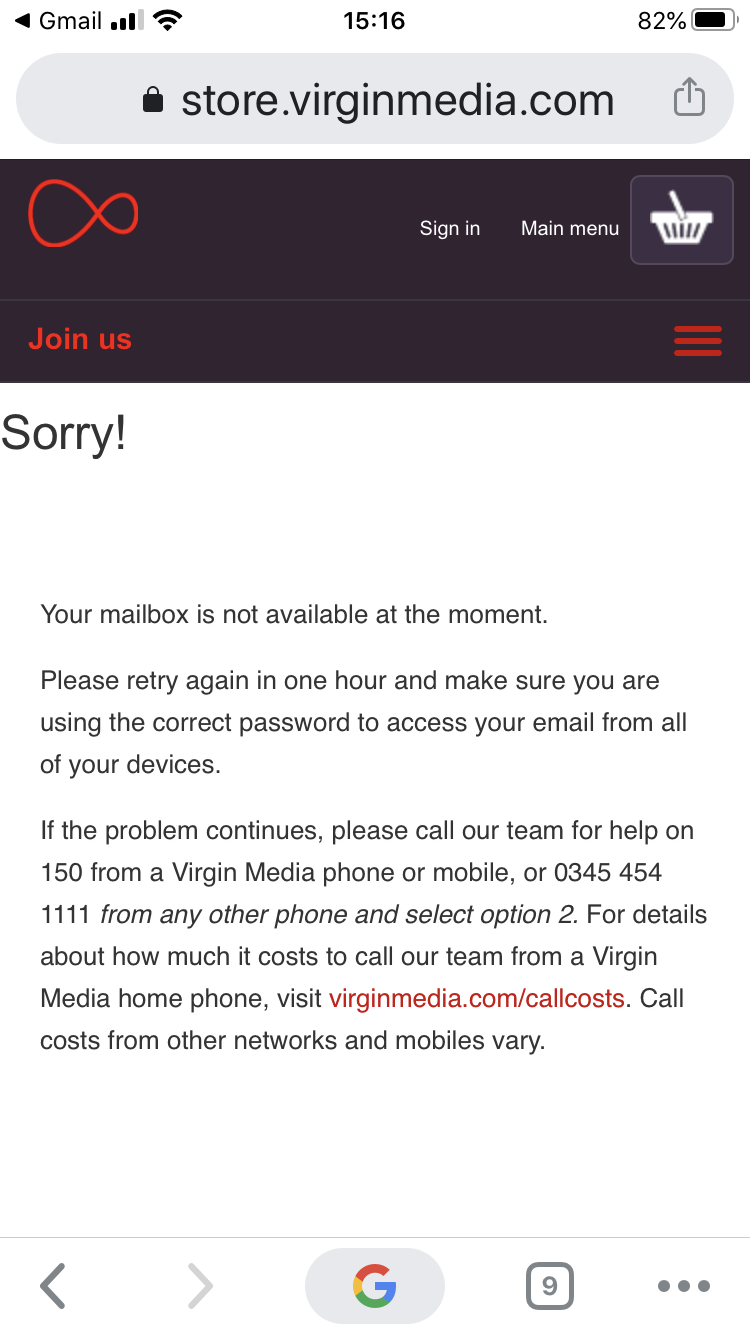 Solved Email Not Working Virgin Media Community 4147895 