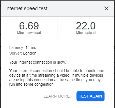 The upload speed is well below the 350 MBs mark, the upload speed seems unaffected?