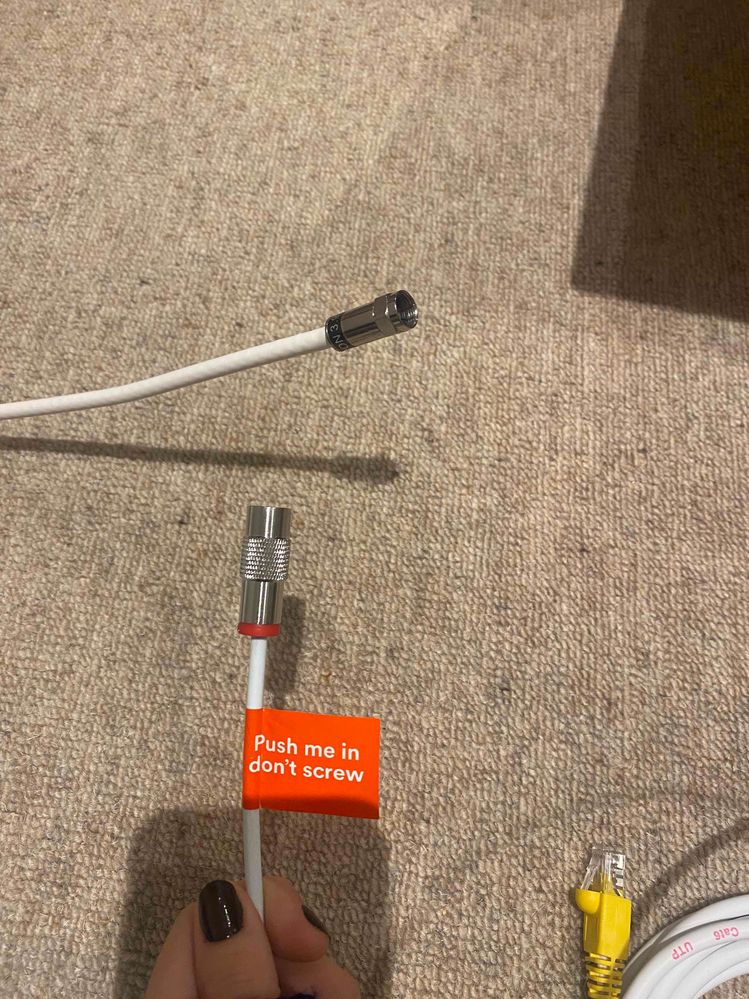 The cable that I'm trying to connect