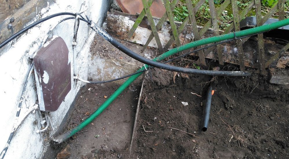 Cables attached to our property