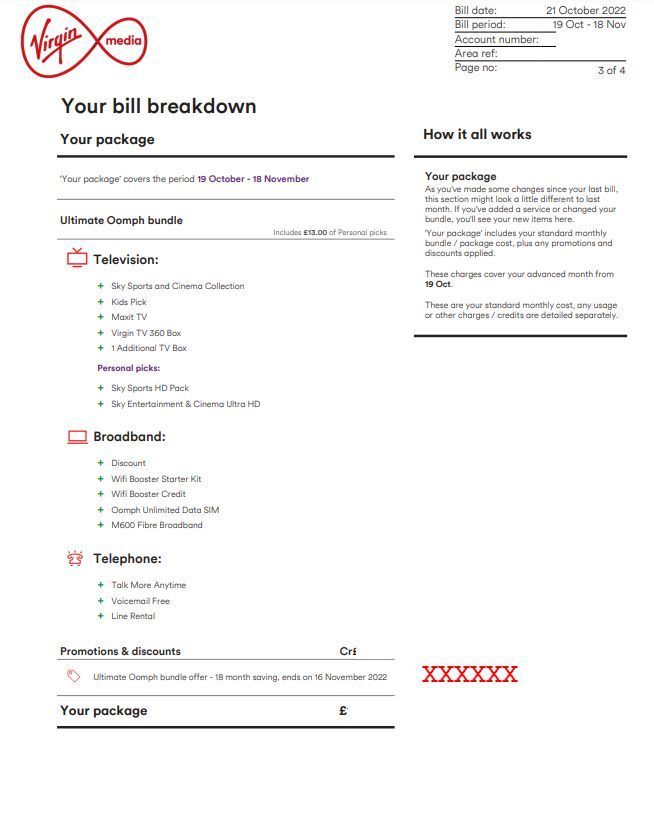 bill showing discount end date