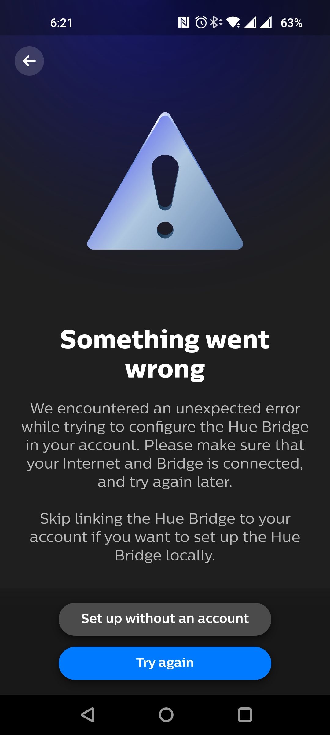 Solved: Issue connecting Philips Hue Bridge v2 with Hub 4 - Virgin Media  Community - 5241578