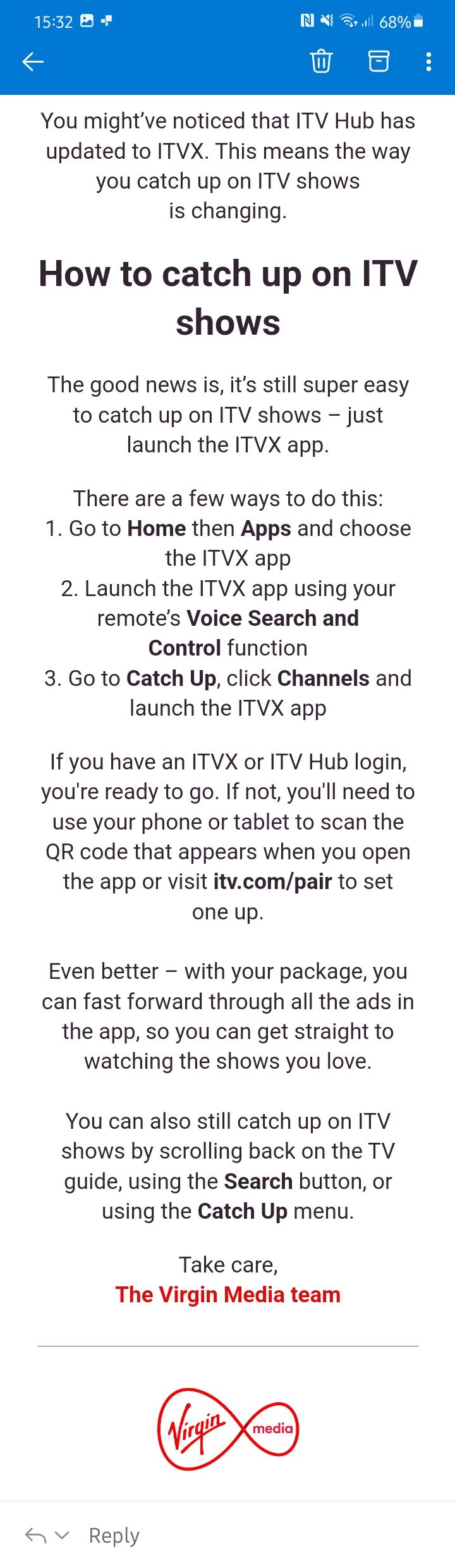 Solved: ITVX - Hub be updated? - Virgin Media Community - 5196119