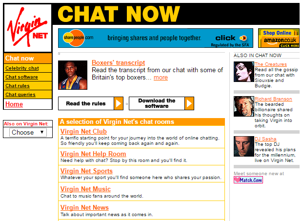 The Virgin.net Community, 1999.