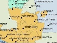 Virgin TV area map segment