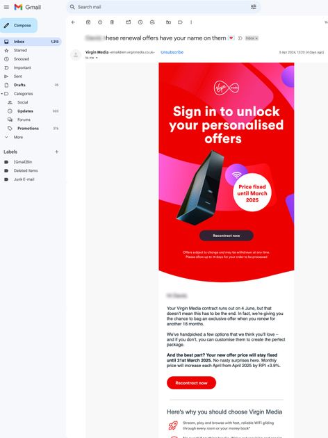 re contract email