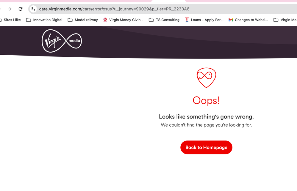 error page