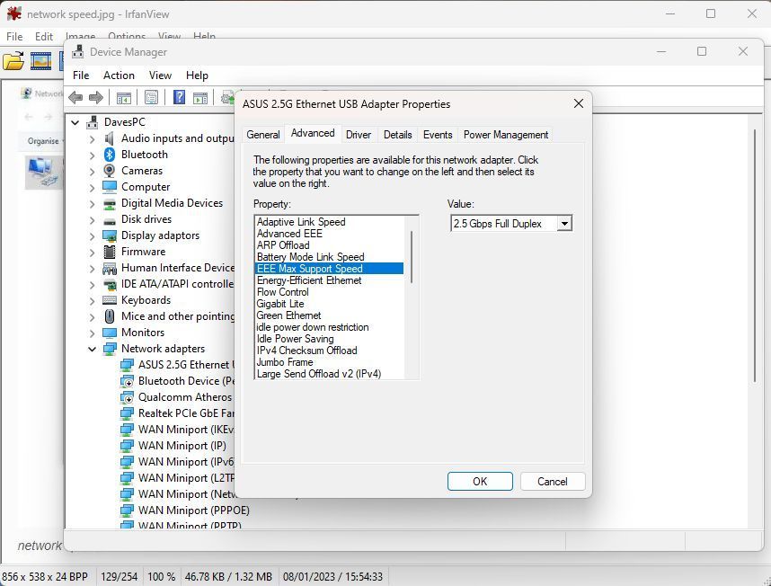 EEE Max support speed