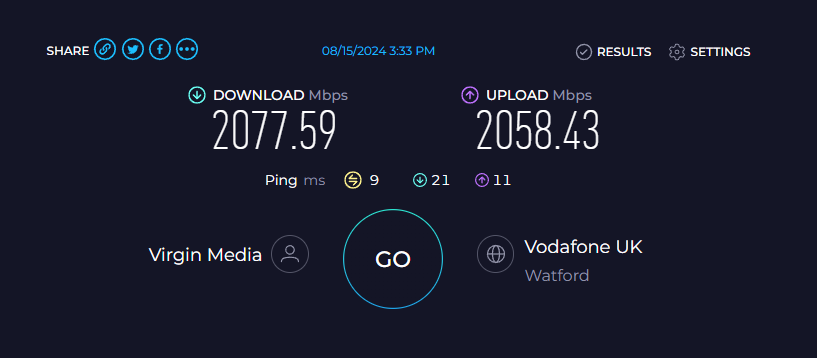 Speedtest 15/08/24