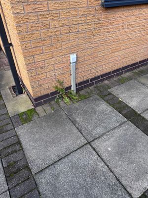 Outside my office, where I want it to come in.